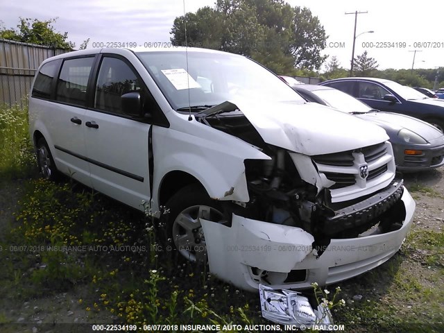 2D8HN44H48R695002 - 2008 DODGE GRAND CARAVAN SE WHITE photo 1