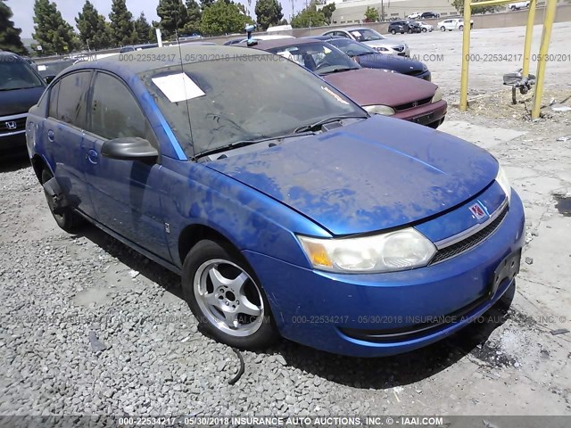 1G8AJ52F94Z139345 - 2004 SATURN ION LEVEL 2 BLUE photo 1