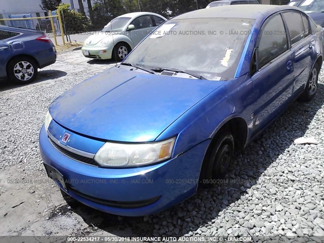 1G8AJ52F94Z139345 - 2004 SATURN ION LEVEL 2 BLUE photo 2