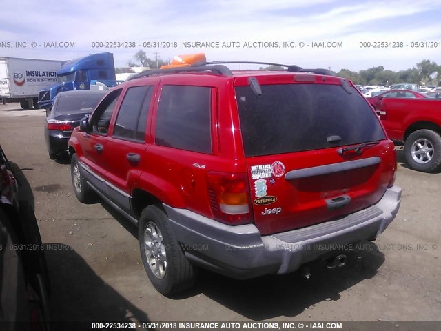 1J4GW58S3XC627195 - 1999 JEEP GRAND CHEROKEE LAREDO Qırmızı foto 3