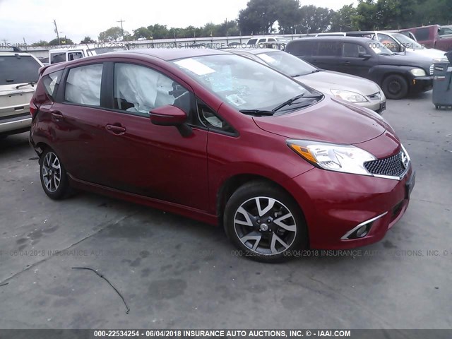 3N1CE2CP9FL441241 - 2015 NISSAN VERSA NOTE S/S PLUS/SV/SL/SR RED photo 1