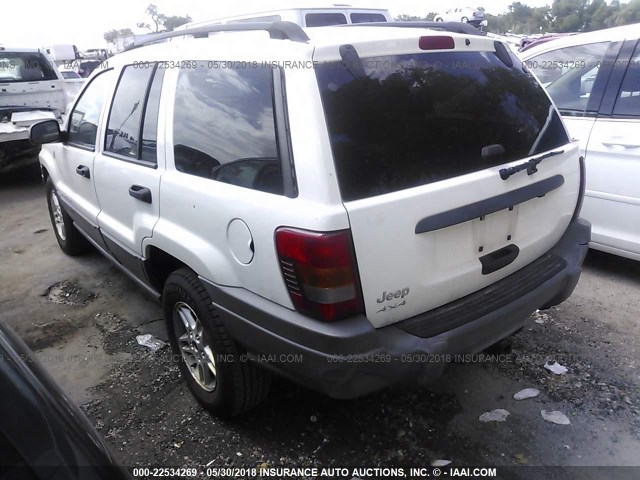 1J4GW48S54C293421 - 2004 JEEP GRAND CHEROKEE LAREDO/COLUMBIA/FREEDOM 白色 照片 3