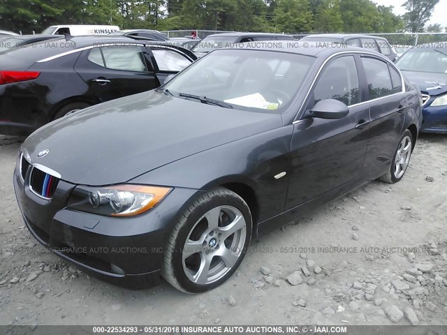 WBAVD53568A010033 - 2008 BMW 335 XI Сұр фото 2