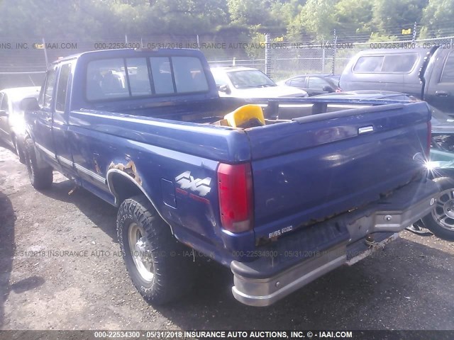 1FTHX26H5VED09965 - 1997 FORD F250 BLUE photo 3
