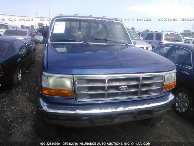 1FTHX26H5VED09965 - 1997 FORD F250 BLUE photo 6