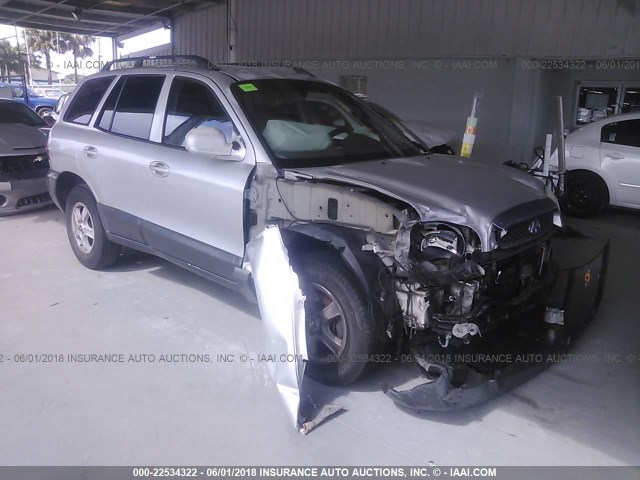 KM8SC13D44U638170 - 2004 HYUNDAI SANTA FE GLS/LX SILVER photo 1