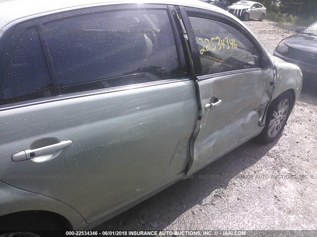 4T1BK36B17U180455 - 2007 TOYOTA AVALON XL/XLS/TOURING/LIMITED GREEN photo 6