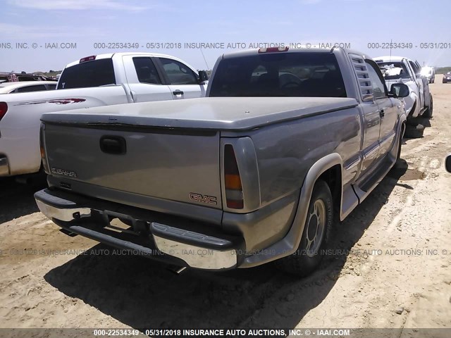 2GTEC19T721171495 - 2002 GMC NEW SIERRA C1500 GRAY photo 4