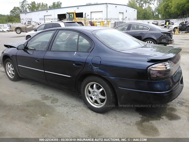 1G2HX52K54U208145 - 2004 PONTIAC BONNEVILLE SE Dark Blue photo 3