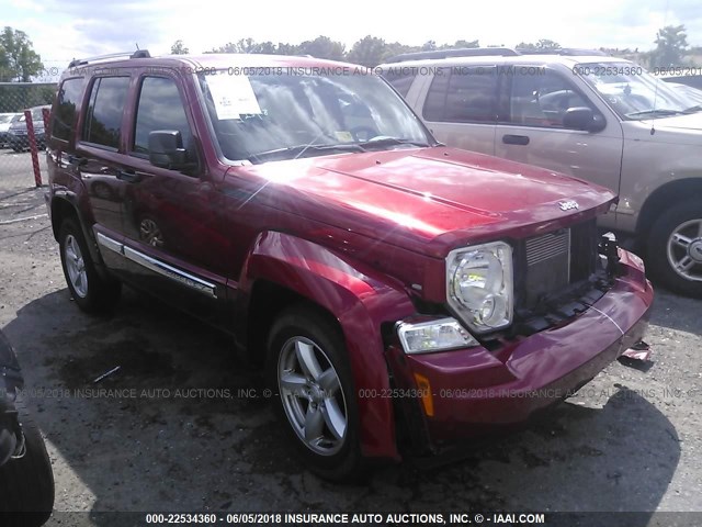 1J4PN5GK2AW139141 - 2010 JEEP LIBERTY LIMITED RED photo 1