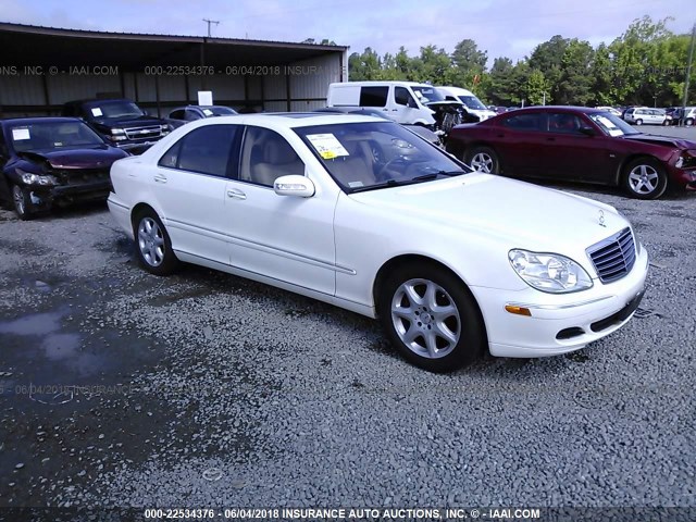 WDBNG83J06A467778 - 2006 MERCEDES-BENZ S 430 4MATIC WHITE photo 1
