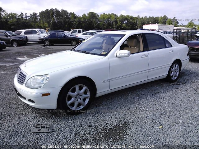 WDBNG83J06A467778 - 2006 MERCEDES-BENZ S 430 4MATIC WHITE photo 2