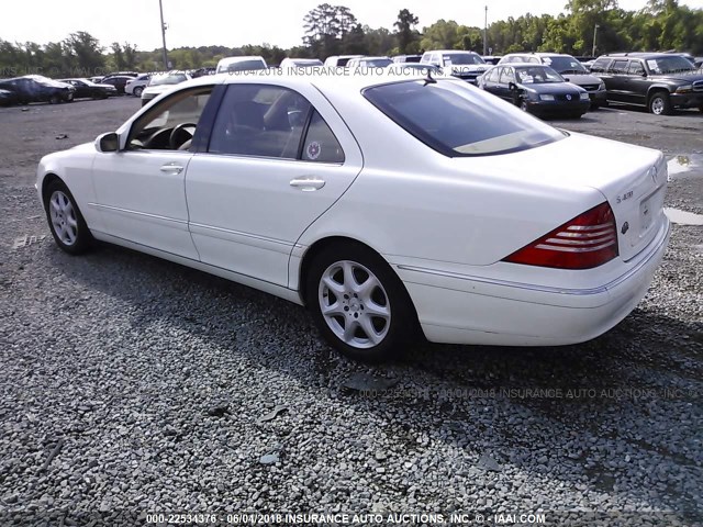 WDBNG83J06A467778 - 2006 MERCEDES-BENZ S 430 4MATIC WHITE photo 3