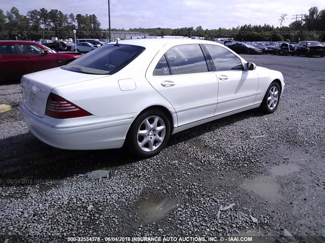 WDBNG83J06A467778 - 2006 MERCEDES-BENZ S 430 4MATIC WHITE photo 4