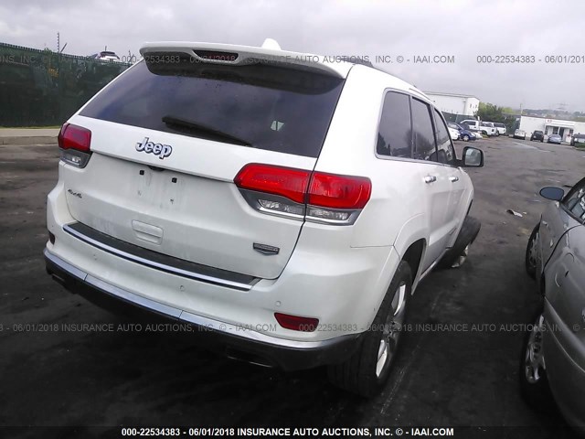 1C4RJFJT2EC441795 - 2014 JEEP GRAND CHEROKEE SUMMIT WHITE photo 4