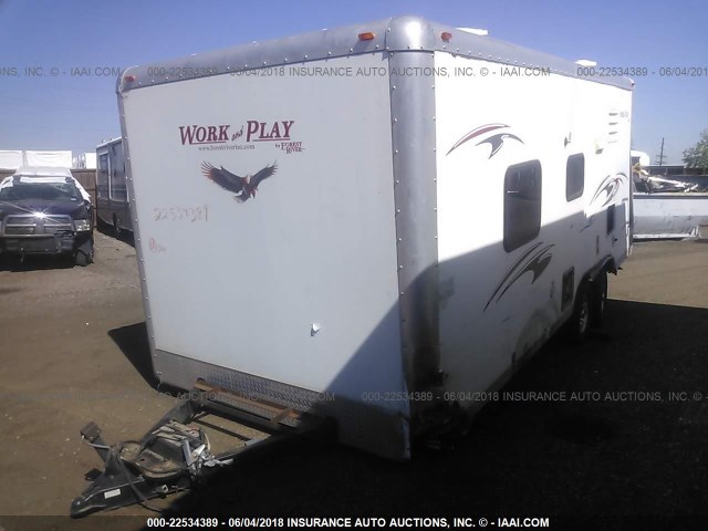 4X4TWPT29CB012197 - 2012 FOREST RIVER WORK-N-PLAY  WHITE photo 2