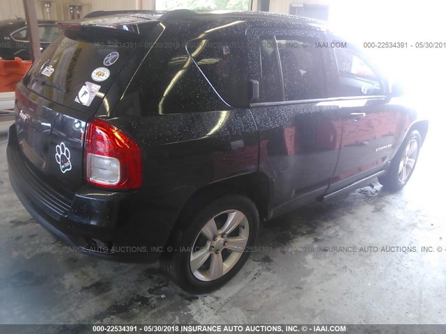 1J4NT1FA7BD215836 - 2011 JEEP COMPASS SPORT BLACK photo 4