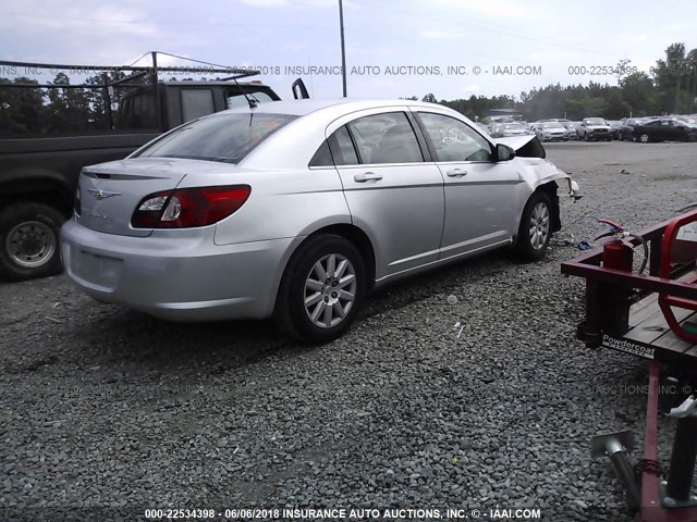 1C3LC46K57N668754 - 2007 CHRYSLER SEBRING SILVER photo 4