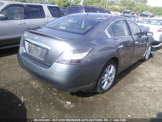 1N4AA5AP9EC907920 - 2014 NISSAN MAXIMA S/SV GRAY photo 4