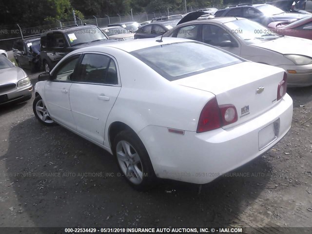 1G1ZA5E01AF256617 - 2010 CHEVROLET MALIBU LS 白色 照片 3