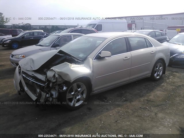 1G1ZC5EB2AF136823 - 2010 CHEVROLET MALIBU 1LT 米色 照片 2