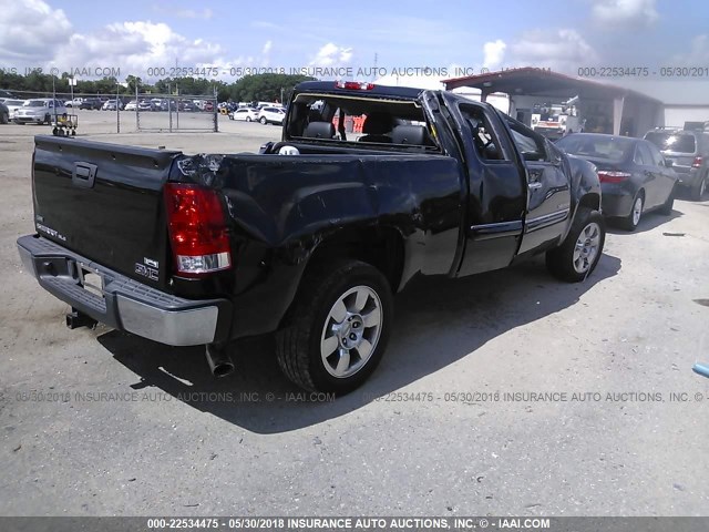 1GTR1VE06BZ459624 - 2011 GMC SIERRA C1500 SLE BLACK photo 4