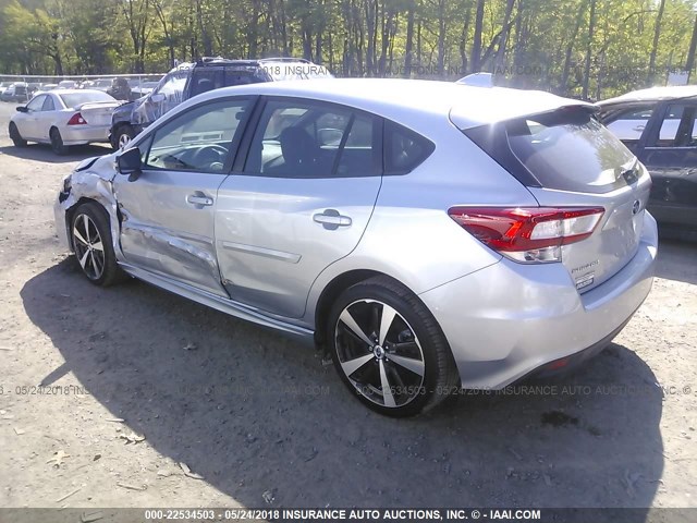 4S3GTAK65J3708404 - 2018 SUBARU IMPREZA SPORT SILVER photo 3