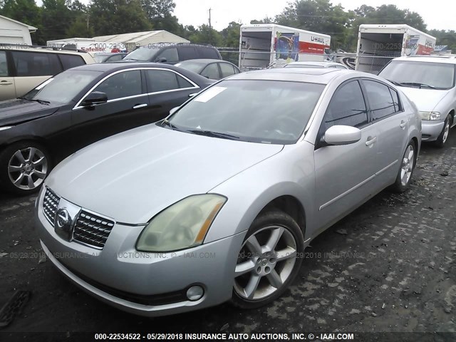 1N4BA41E64C877173 - 2004 NISSAN MAXIMA SE/SL SILVER photo 2