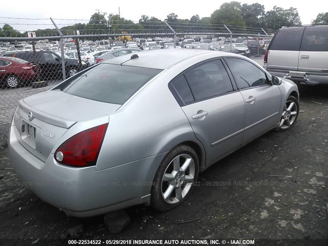 1N4BA41E64C877173 - 2004 NISSAN MAXIMA SE/SL SILVER photo 4