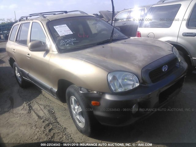 KM8SC13D84U646286 - 2004 HYUNDAI SANTA FE GLS/LX GOLD photo 1