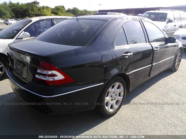 WDBRF54H76A893370 - 2006 MERCEDES-BENZ C GENERATION 2006 280 BLACK photo 4