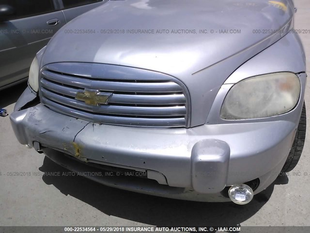 3GNBAADBXAS616426 - 2010 CHEVROLET HHR LS SILVER photo 6