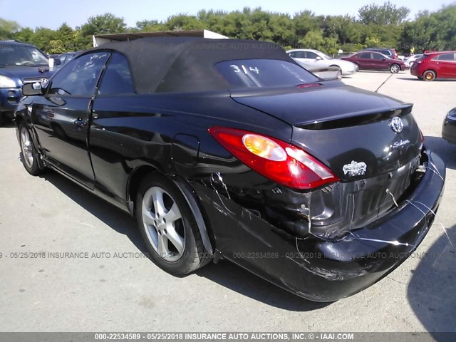 4T1FA38P75U044549 - 2005 TOYOTA CAMRY SOLARA SE/SLE შავი ფოტო 3