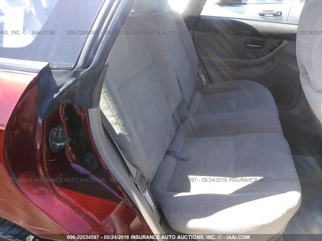 4S3BH665427664626 - 2002 SUBARU LEGACY OUTBACK RED photo 8