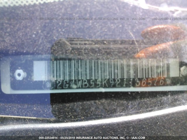 2G4WB55K921136576 - 2002 BUICK REGAL LS 白色 照片 9