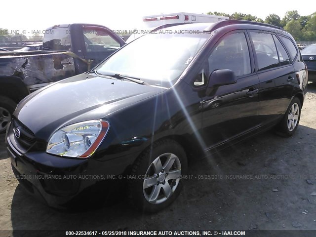 KNAFG526387157025 - 2008 KIA RONDO LX/EX BLACK photo 2