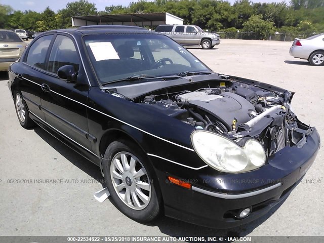 KMHWF35H53A767846 - 2003 HYUNDAI SONATA GLS/LX BLACK photo 1