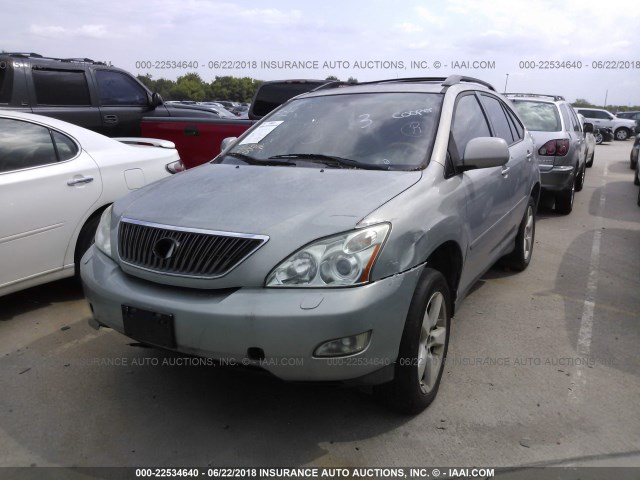 JTJHA31U240023916 - 2004 LEXUS RX 330 SILVER photo 2