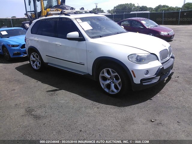 5UXFE83579L310349 - 2009 BMW X5 XDRIVE48I WHITE photo 1