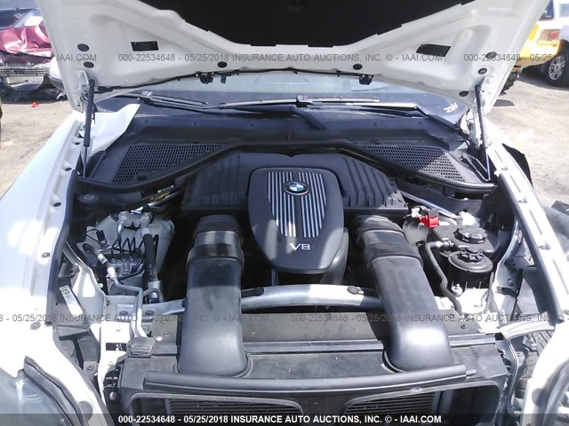 5UXFE83579L310349 - 2009 BMW X5 XDRIVE48I WHITE photo 10