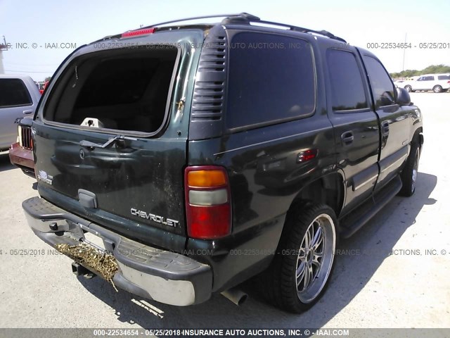 1GNEC13Z63J325433 - 2003 CHEVROLET TAHOE C1500 GREEN photo 4