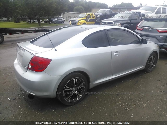 JTKDE167260096633 - 2006 TOYOTA SCION TC SILVER photo 4