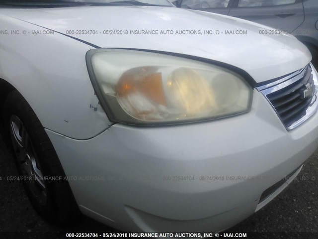 1G1ZS58N58F146698 - 2008 CHEVROLET MALIBU LS თეთრი ფოტო 6