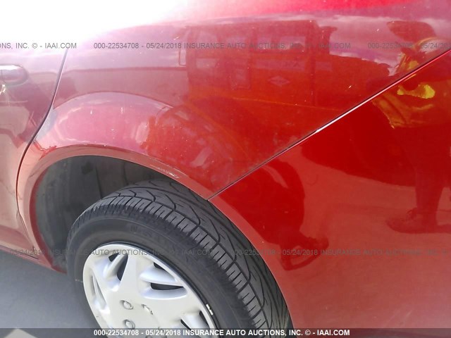 1G1AK58F487151620 - 2008 CHEVROLET COBALT LS RED photo 6