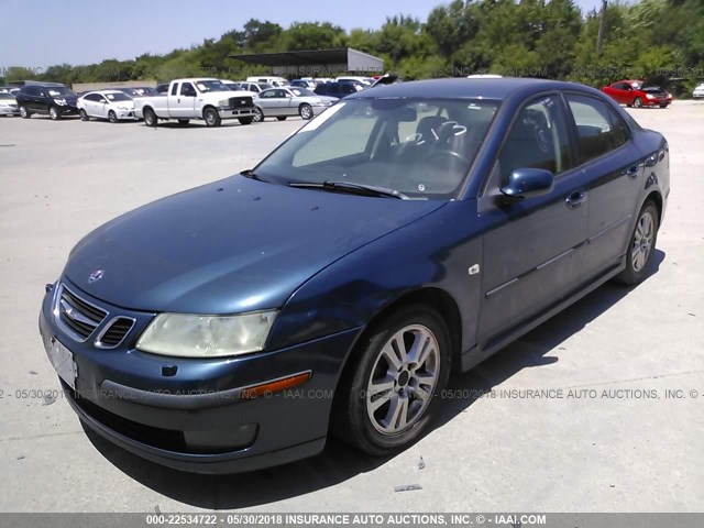 YS3FD49Y061029427 - 2006 SAAB 9-3 BLUE photo 2