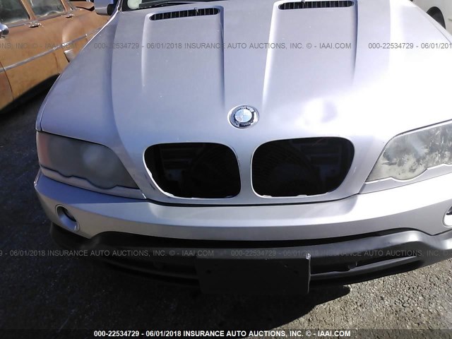 5UXFA53542LP43692 - 2002 BMW X5 3.0I SILVER photo 6