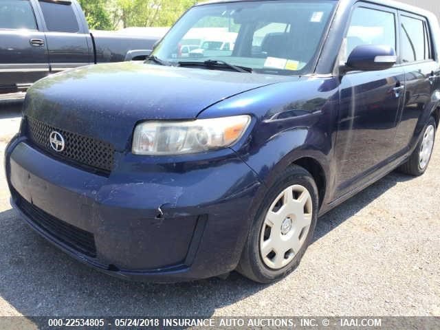 JTLKE50E181011795 - 2008 TOYOTA SCION XB BLUE photo 6
