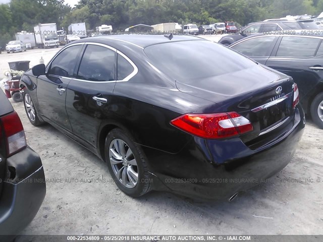 JN1BY1AP1BM326715 - 2011 INFINITI M37 BLACK photo 3