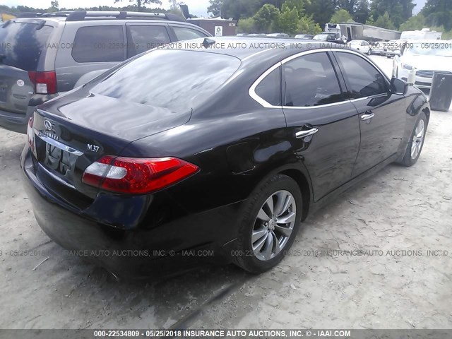 JN1BY1AP1BM326715 - 2011 INFINITI M37 BLACK photo 4