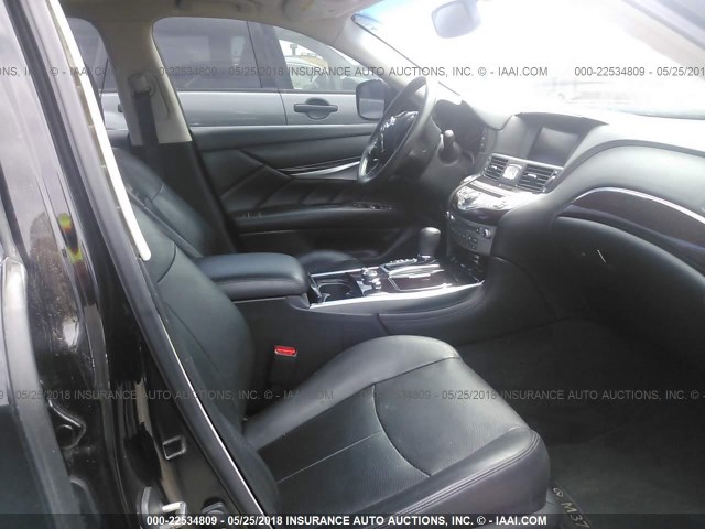 JN1BY1AP1BM326715 - 2011 INFINITI M37 BLACK photo 5